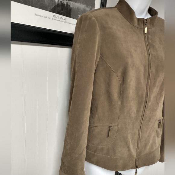 Doncaster Women's Light Brown Full Zip Casual Jacket Size 14 - Picture 5 of 7